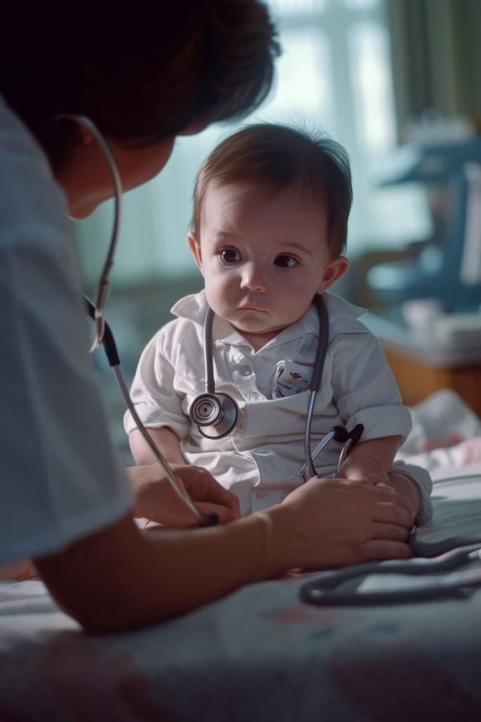 doctor performing medical checkup patient